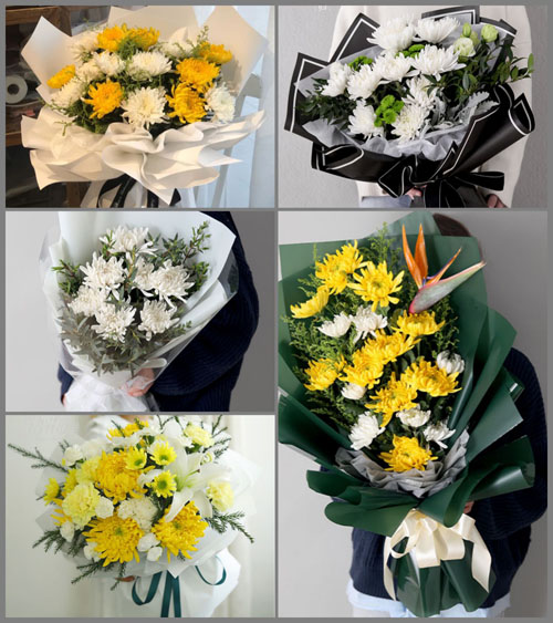 广东湛江市吴川市兰石镇六庄村白事花束代送